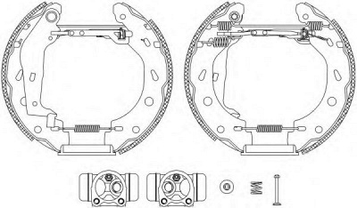 HELLA PAGID 8db355004941 -  Комплект тормозных колодок